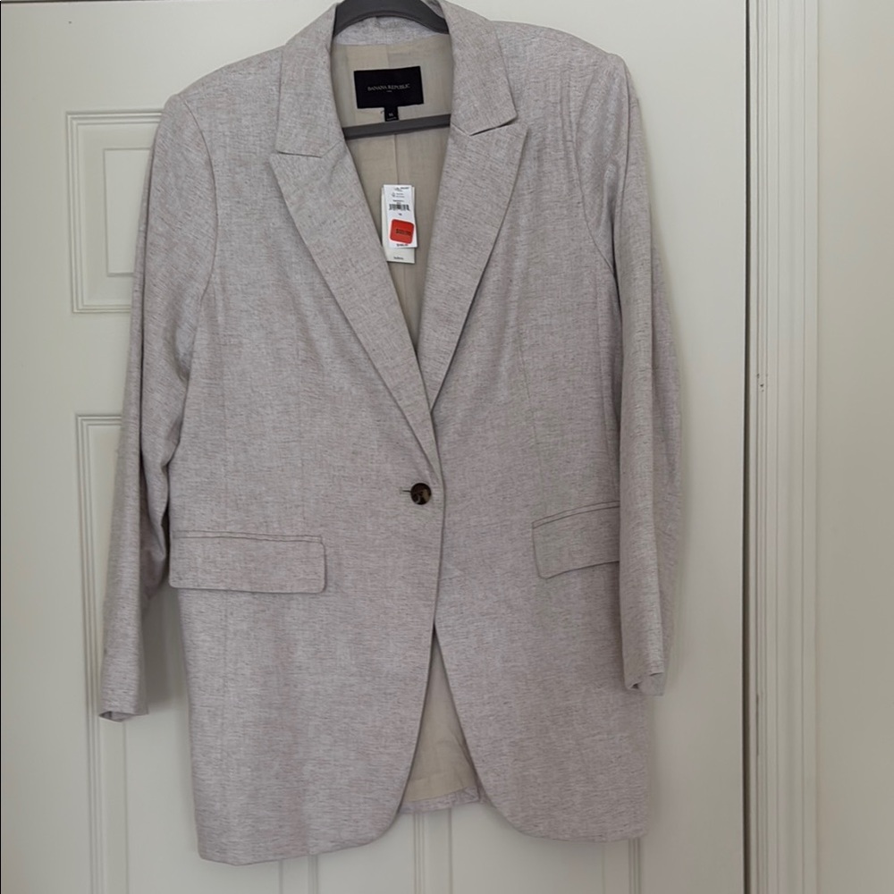 NWT Banana Republic Linen Blazer